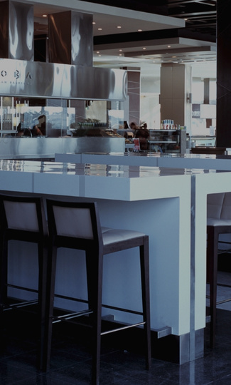 proyecto superficies para restaurante