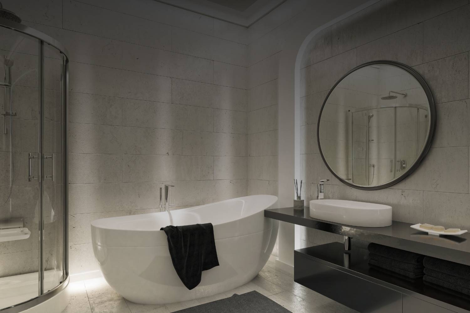 Superficies y encimeras de diseño para baño