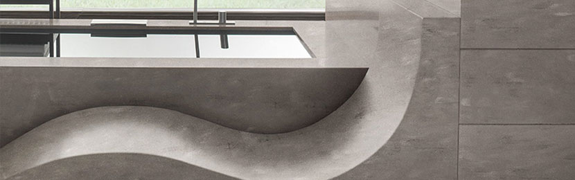 Platos de ducha y lavabos Corian para Baños